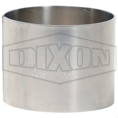 Dixon King Crimp Crimp Sleeve, 1-1/4 in Nominal, 2-5/8 L x 0.06 in Thick, 304 SS, Domestic CS125-5SS